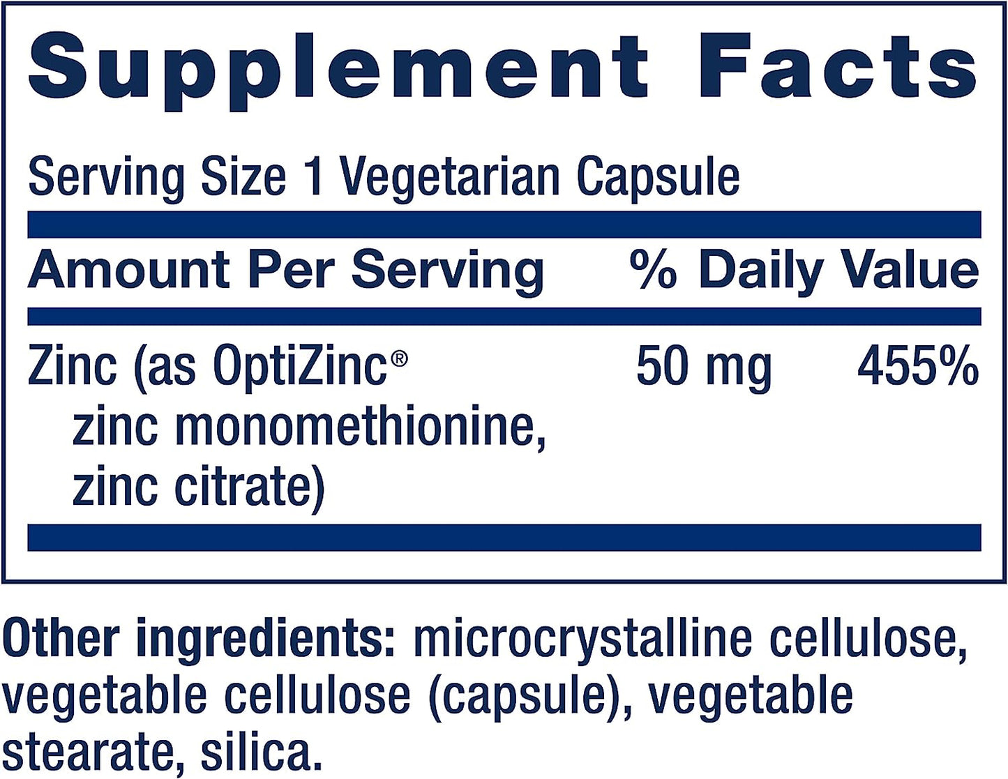 Life Extension Zinc Caps 50mg 90ct