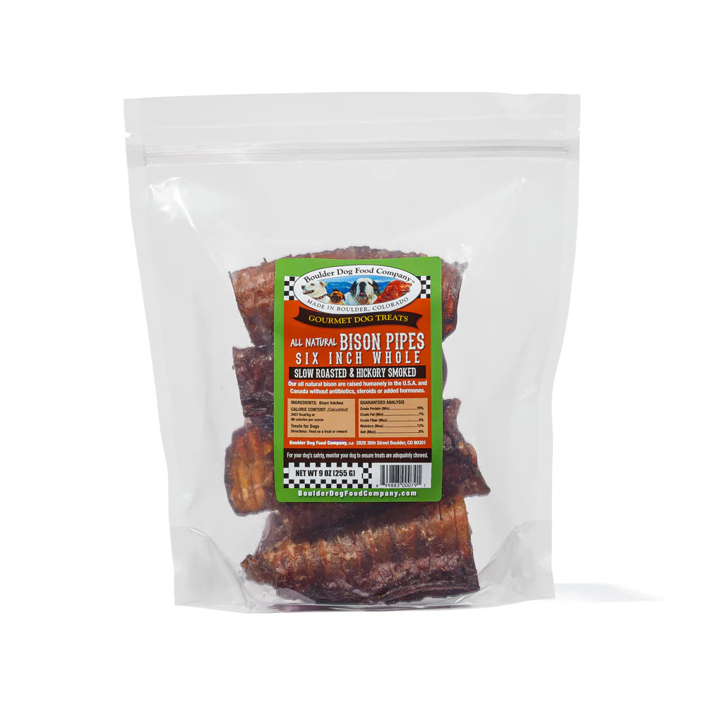 Boulder Dog Bison Trachea 6"