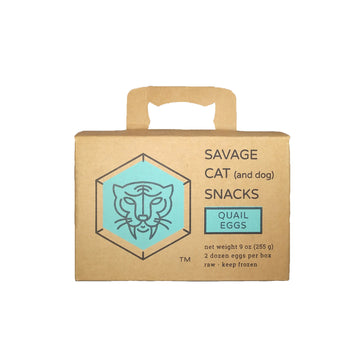 Savage Cat Frozen Quail Eggs 24ct