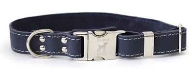 Euro Dog Collar - Rolled Leather, Quick Release