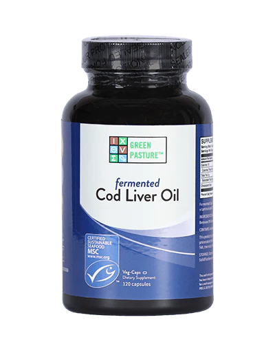 Green Pasture Fermented Cod Liver Oil - 120 Capsules