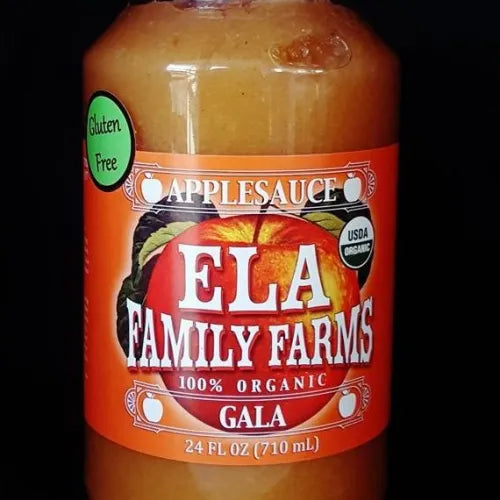 Ela Family Farms Organic Applesauce 24oz