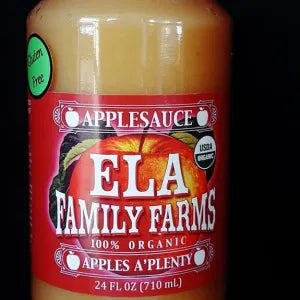 Ela Family Farms Organic Applesauce 24oz