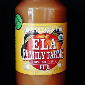 Ela Family Farms Organic Applesauce 24oz
