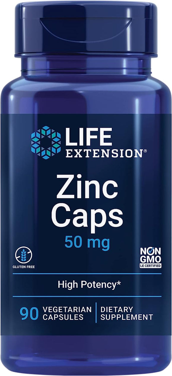 Life Extension Zinc Caps 50mg 90ct