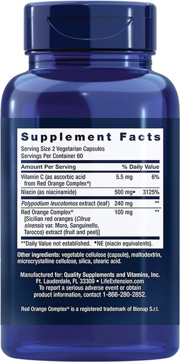 Life Extension Shade Factor Niacinamide 600mg 120ct - 0