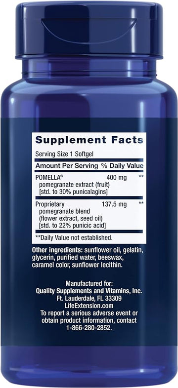 Life Extension Pomegranate Complete 400mg 30ct - 0