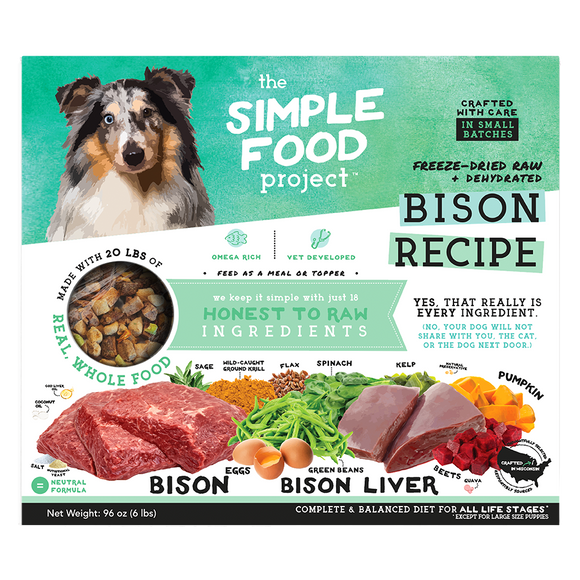 Simple Food Project Dog Freeze Dried Raw