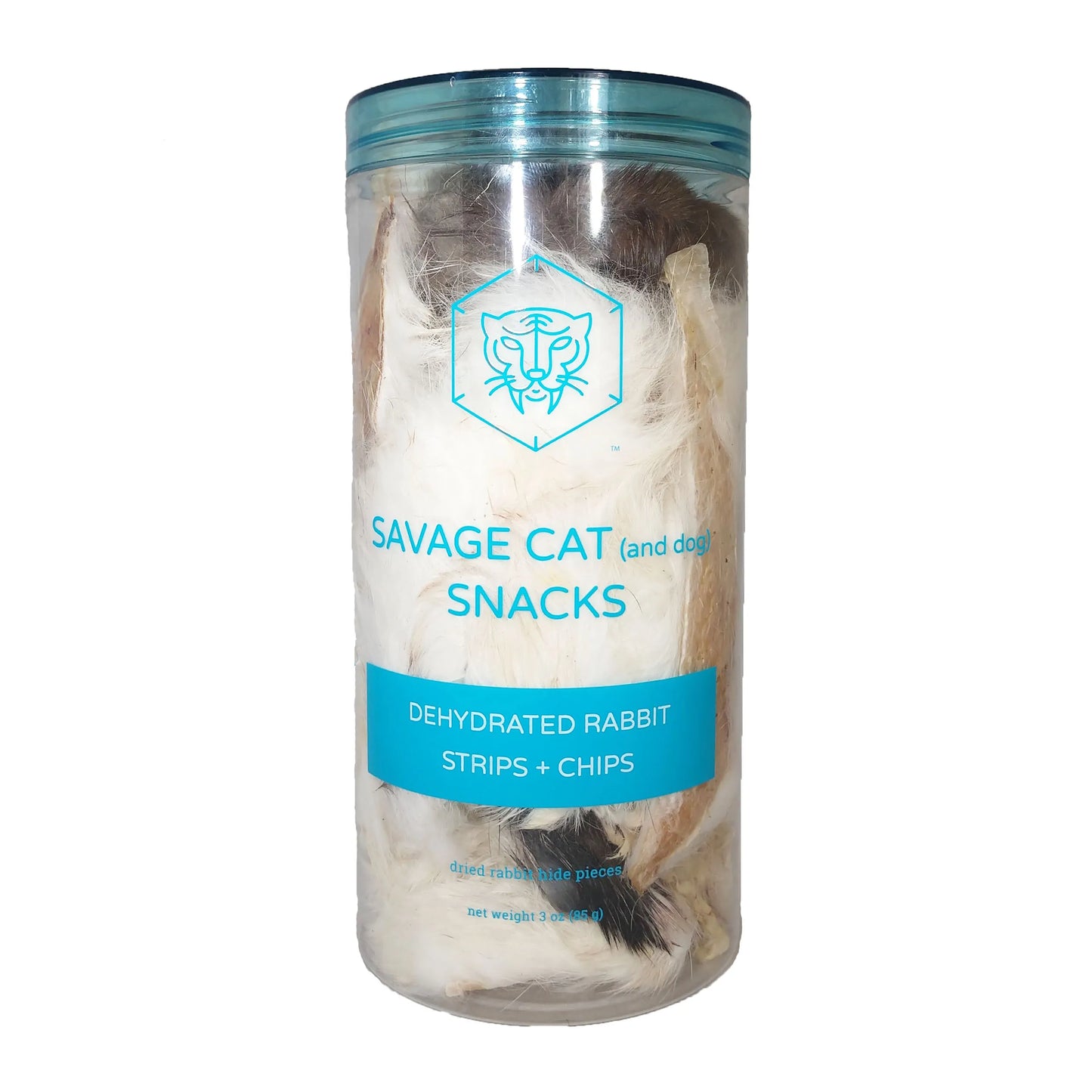 Savage Cat Dehydrated Rabbit Strips 3oz