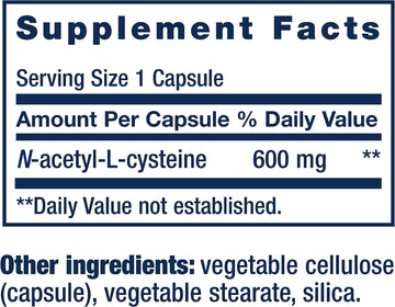 Life Extension NAC 600mg 60ct - 0