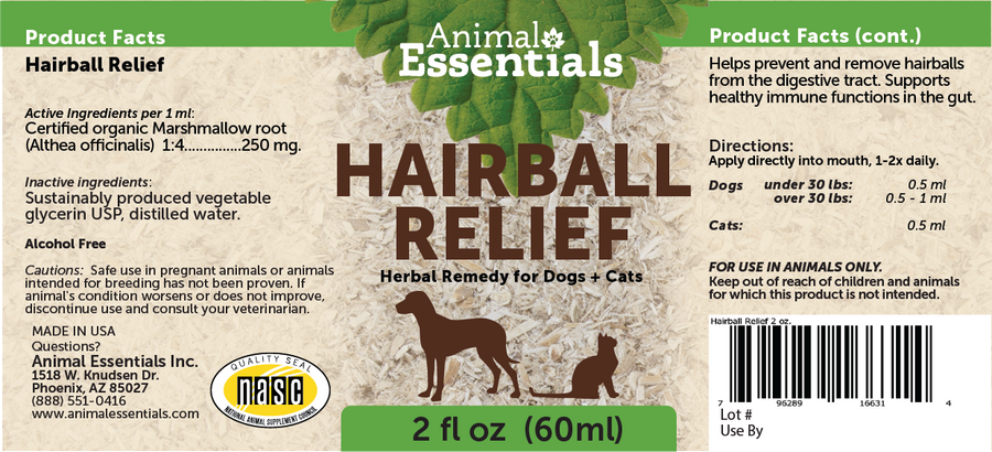 Animal Essentials Hairball Relief 1oz