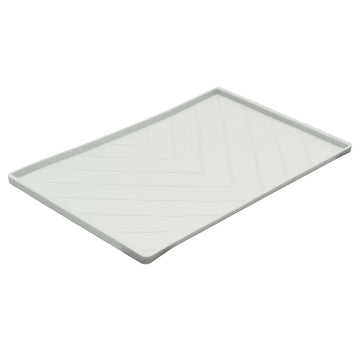 Messy Mutts Silicone Non-Slip Pet Bowl Mat with Raised Edge 15.75" x 12"