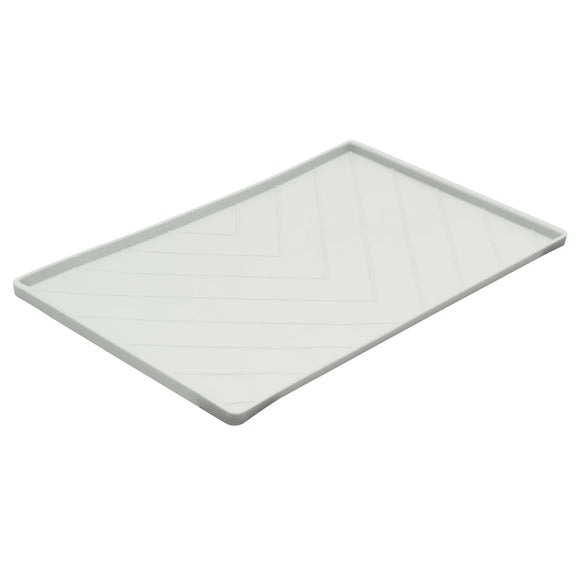 Messy Mutts Silicone Non-Slip Pet Bowl Mat with Raised Edge 15.75" x 12"