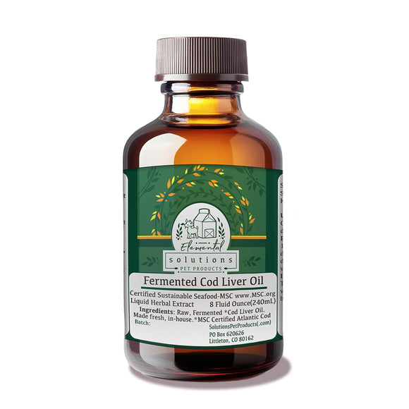 Solutions Fermented Cod Liver Oil 8oz