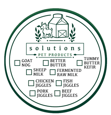 Solutions Pet Products Sample Stickers