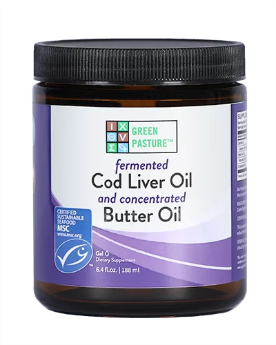 Green Pasture Fermented Cod Liver and Butter Oil 6.4oz