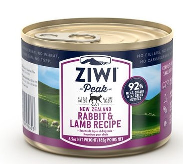 Ziwi Cat Canned 12ct Case 6.5oz Rabbit & Lamb
