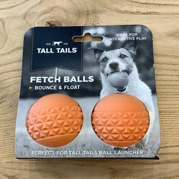 Tall Tails Fetch Ball Orange 2 Pack