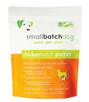 Small Batch Dog Raw Chicken Sliders 3lb