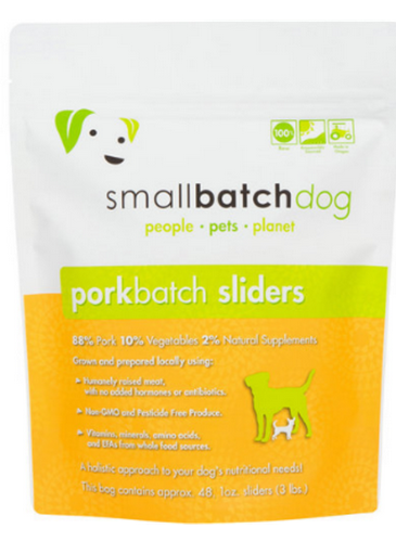 Small Batch Dog Raw Sliders 3lb