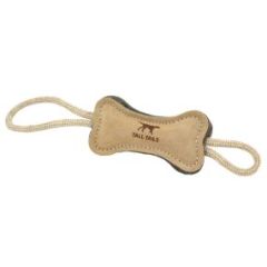 Tall Tails Dog Toys Leather Bone Tug XL 14-16in