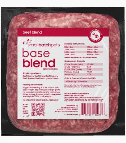 Small Batch Dog Raw Brick 2lb