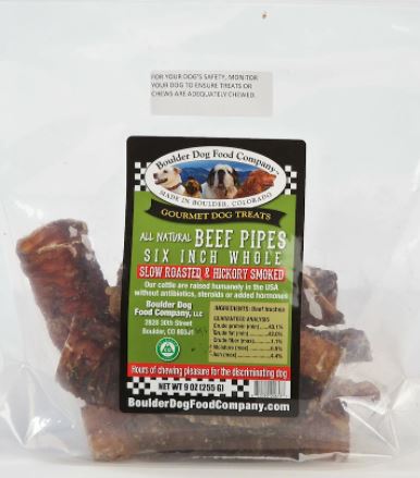 Boulder Dog Beef Trachea 6"