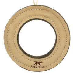 Tall Tails Dog Toys Leather Ring M 7-9in