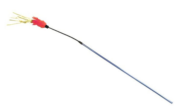 VEE PURRfect Cat Play Wand Bouncer Feather