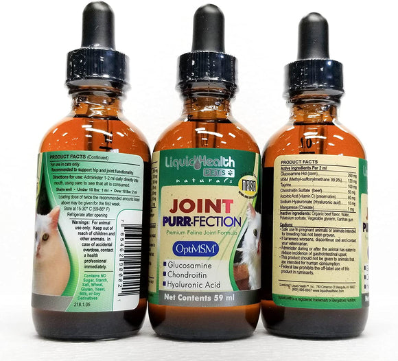 Liquid Health Joint Purr-Fection Glucosamine For Cats 2oz