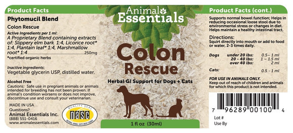 Animal Essentials Colon Rescue