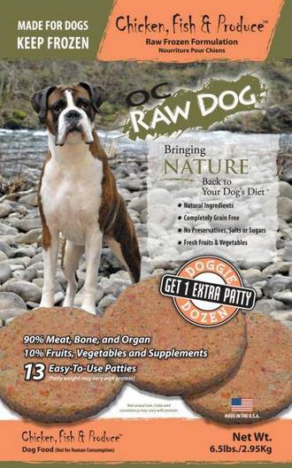 OC Raw Canine Diet Frozen Foods
