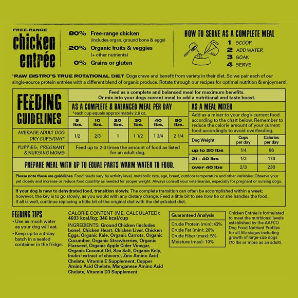 Raw Bistro Dog Dehydrated Raw